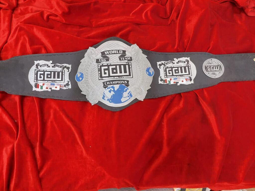 Gcw World Tag Team Championship Leather Belt