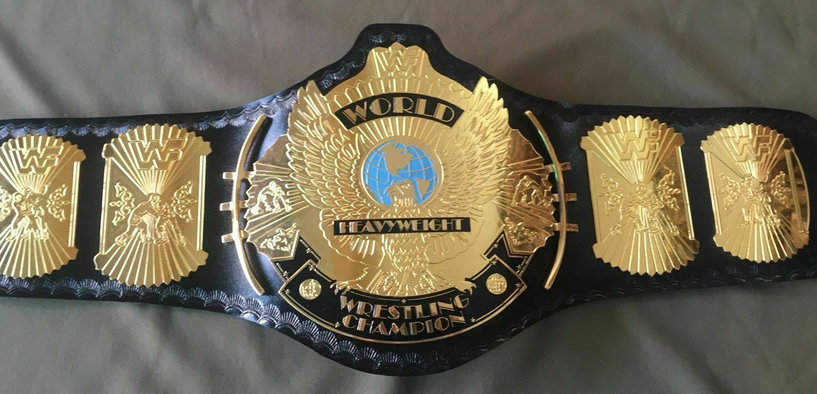 WWF/ WWE Winged Eagle Heavyweight Championship Title Replica Leather Belt 2mm 